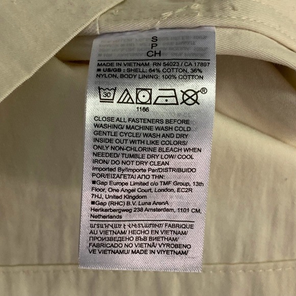 Banana Republic Crinkle Nylon Utility Jacket Long Sleeve Women's Size S - Picture 10 of 15